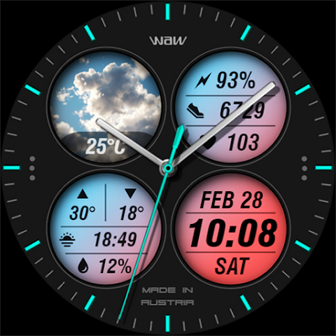 WAW037 Urban Tech Watch Face screenshot