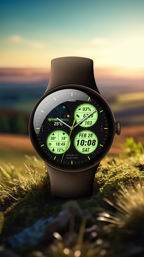 WAW037 Urban Tech Watch Face screenshot