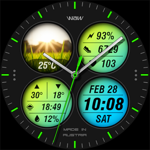WAW037 Urban Tech Watch Face screenshot