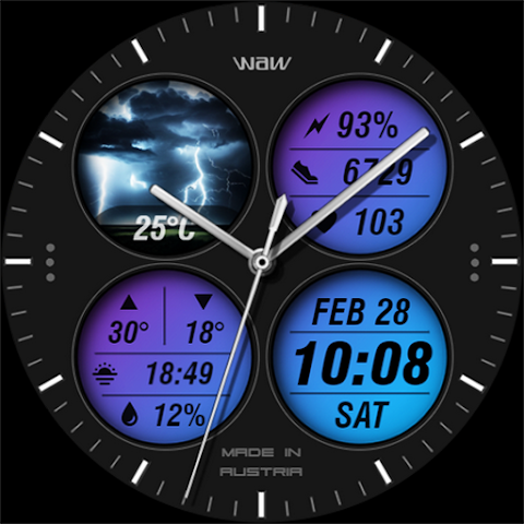 WAW037 Urban Tech Watch Face screenshot