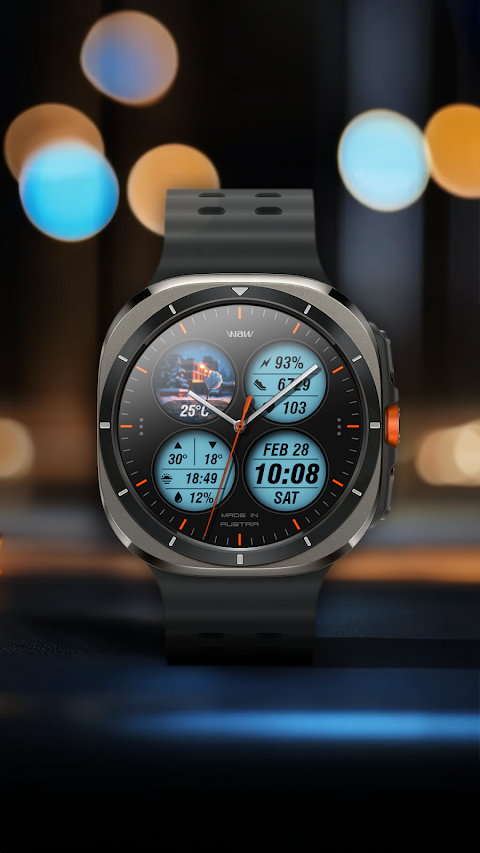 WAW037 Urban Tech Watch Face screenshot