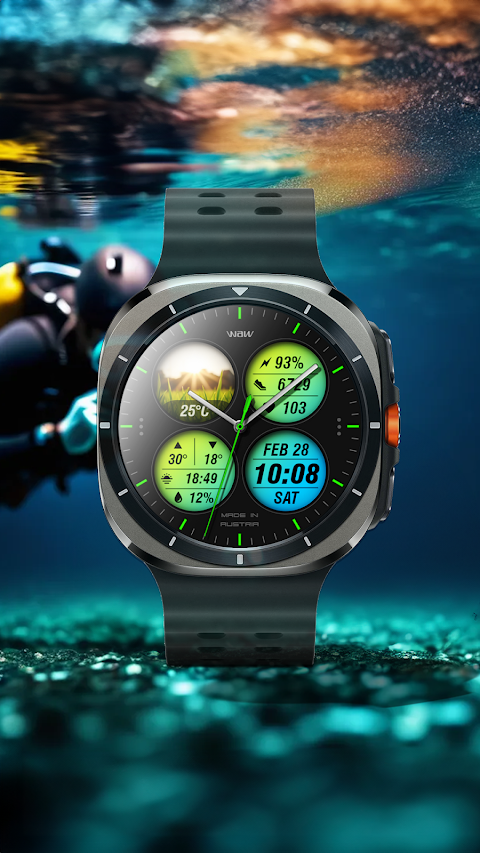 WAW037 Urban Tech Watch Face screenshot