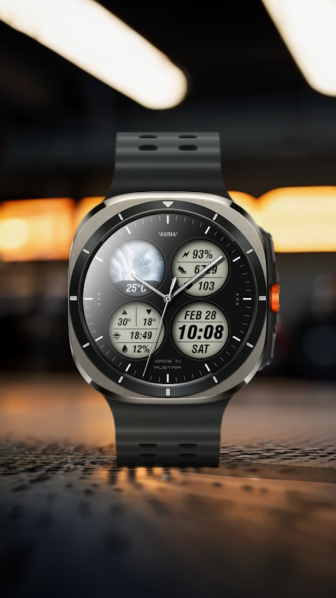 WAW037 Urban Tech Watch Face screenshot