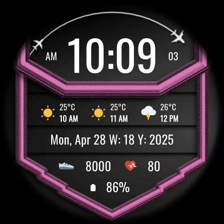DADAM103: Weather Watch Face screenshot
