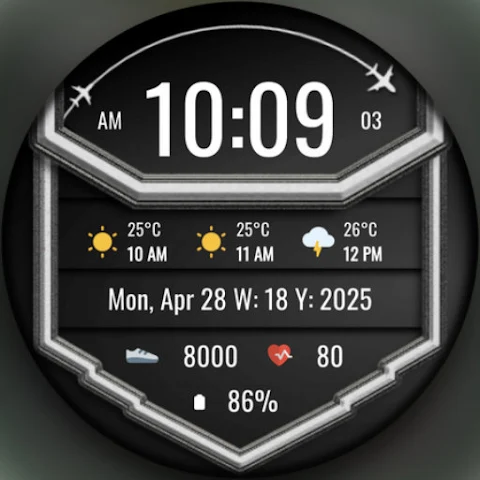 DADAM103: Weather Watch Face screenshot