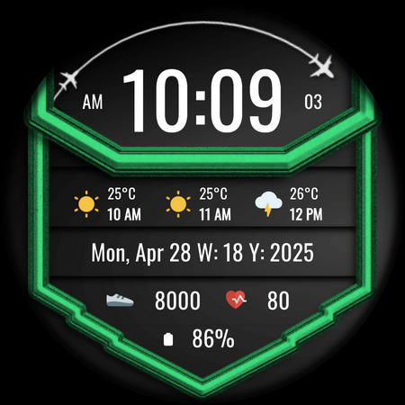 DADAM103: Weather Watch Face screenshot
