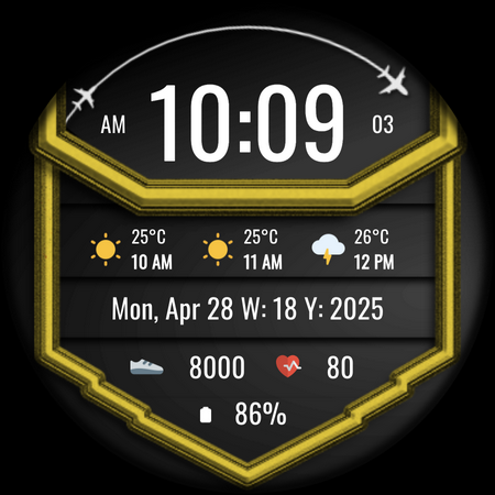 DADAM103: Weather Watch Face screenshot