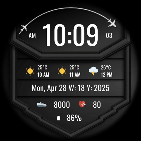 DADAM103: Weather Watch Face screenshot