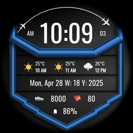 DADAM103: Weather Watch Face screenshot