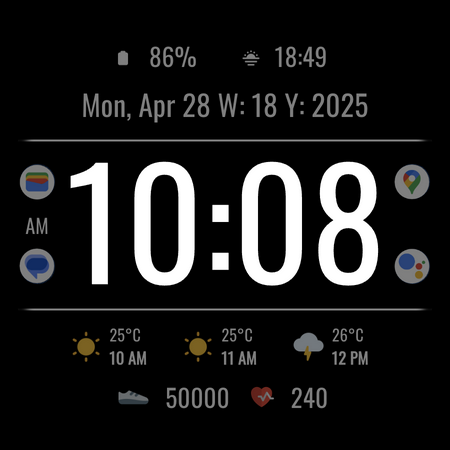 DADAM104: Bold Digi Watch Face screenshot
