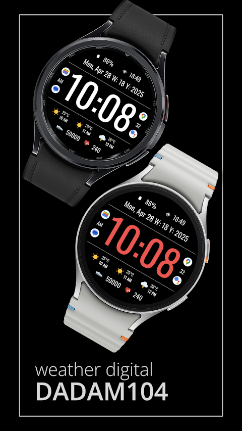 DADAM104: Bold Digi Watch Face screenshot