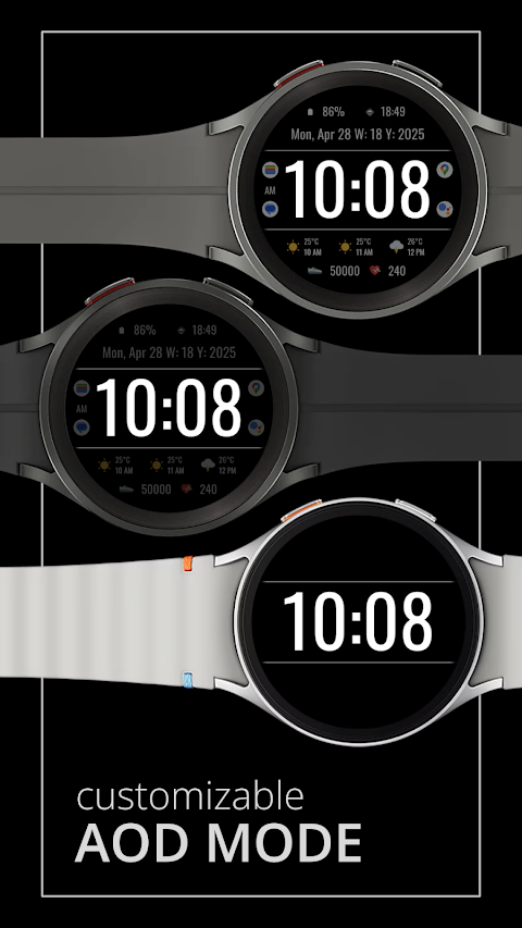 DADAM104: Bold Digi Watch Face screenshot