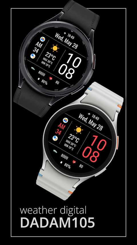 DADAM105: Weather Watch Face screenshot