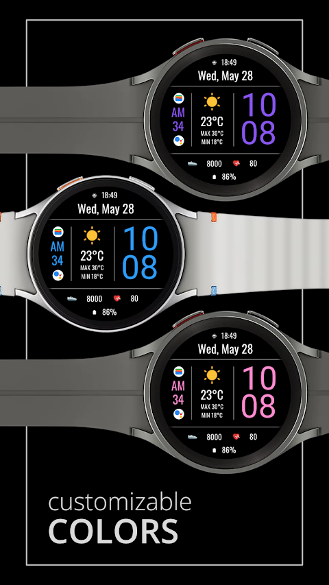 DADAM105: Weather Watch Face screenshot