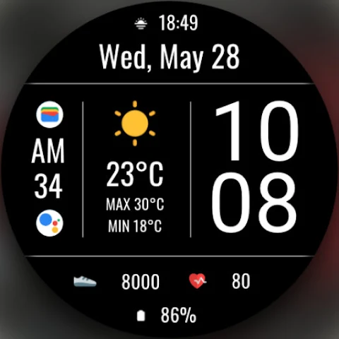 DADAM105: Weather Watch Face screenshot