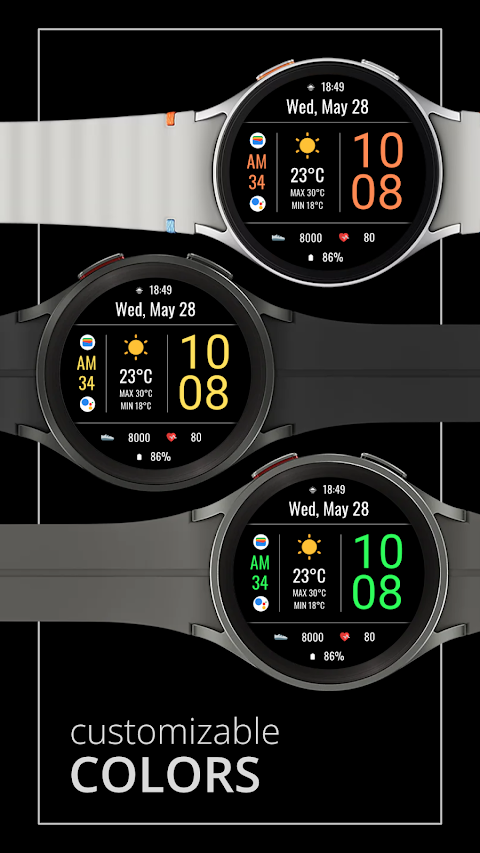 DADAM105: Weather Watch Face screenshot