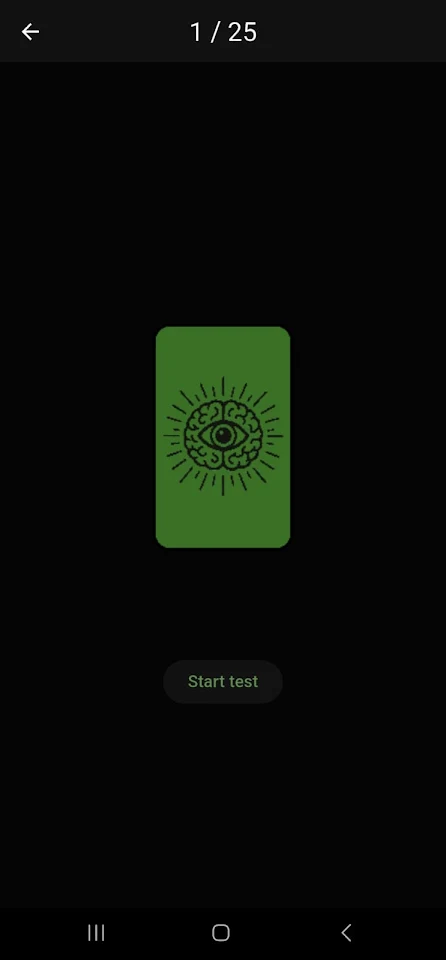 Zener Cards Test – WOS screenshot