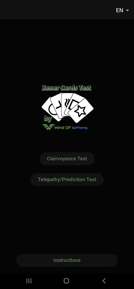 Zener Cards Test – WOS screenshot