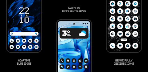 Everything Adaptive Blue Icons screenshot