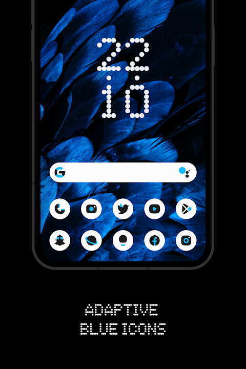 Everything Adaptive Blue Icons screenshot