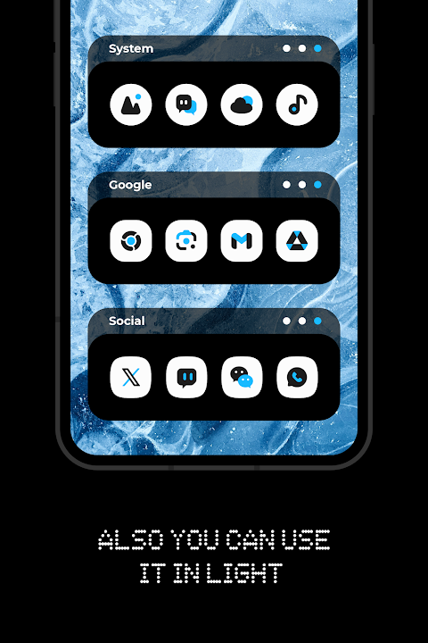Everything Adaptive Blue Icons screenshot