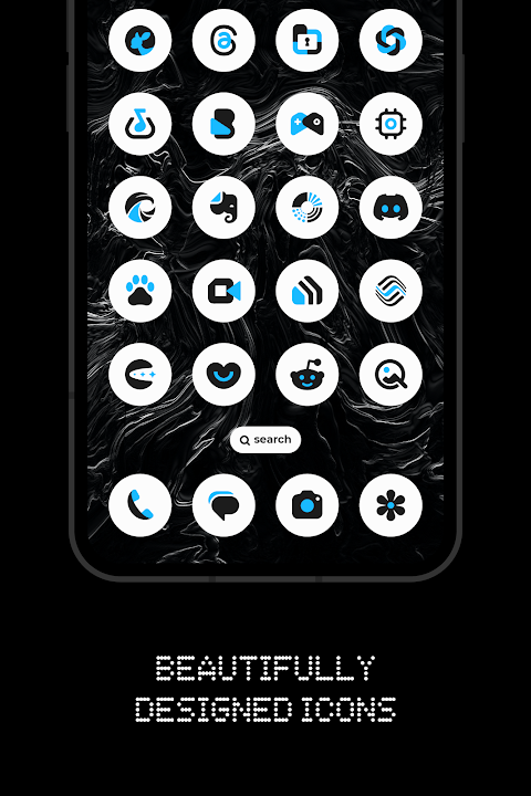 Everything Adaptive Blue Icons screenshot