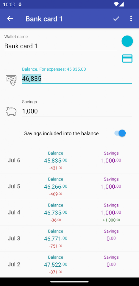 How much can I spend? Premium screenshot