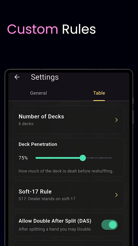 Ultimate Blackjack Trainer screenshot