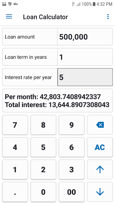 NT Calculator screenshot
