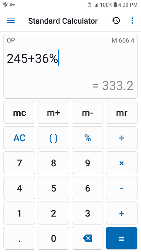 NT Calculator screenshot