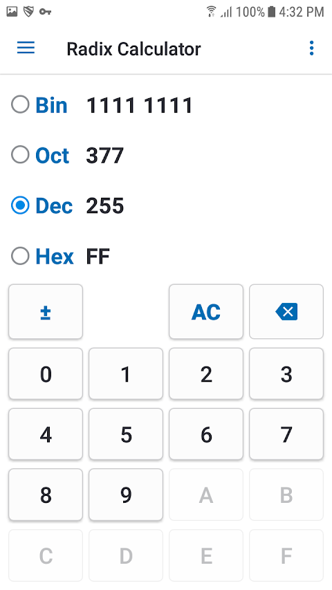 NT Calculator screenshot
