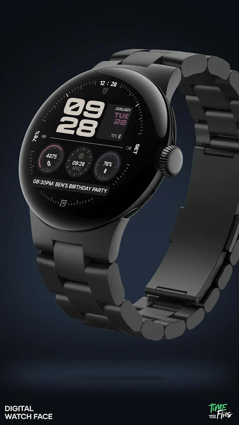 Kepler Digital Watch Face screenshot