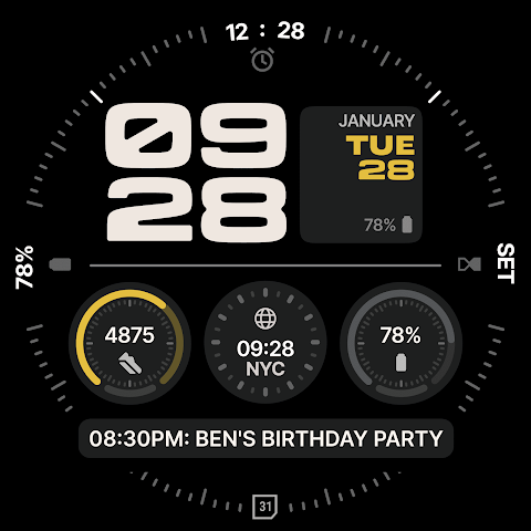 Kepler Digital Watch Face screenshot