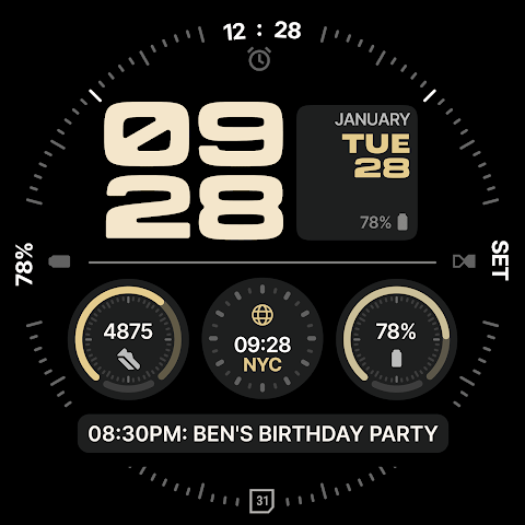 Kepler Digital Watch Face screenshot