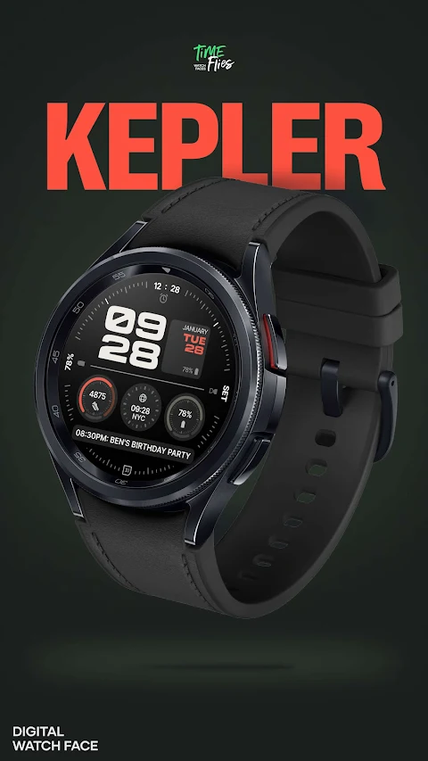 Kepler Digital Watch Face screenshot