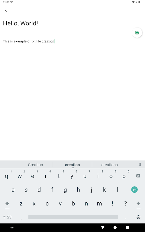 txtpad+ — Create txt files screenshot
