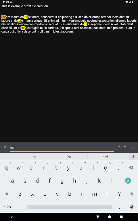 txtpad+ — Create txt files screenshot