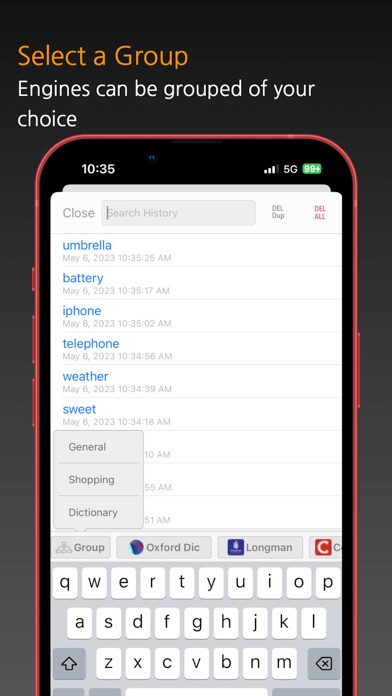 Touch Search + screenshot