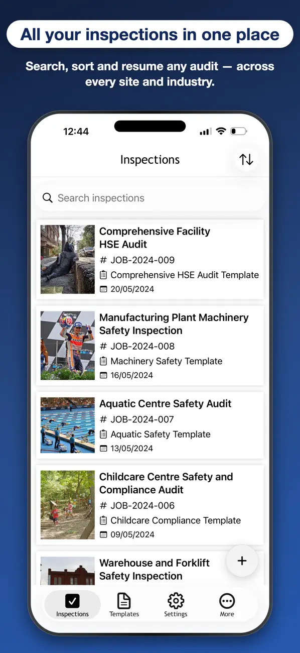 OnSite Checklists – Auditing screenshot