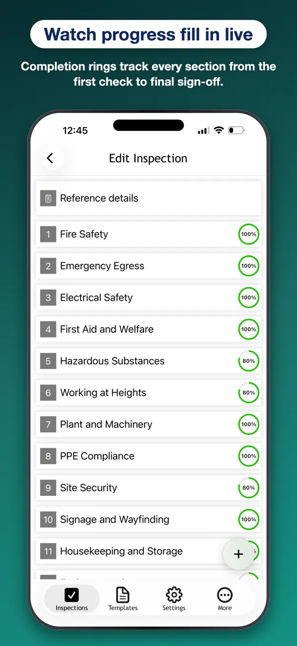 OnSite Checklists – Auditing screenshot