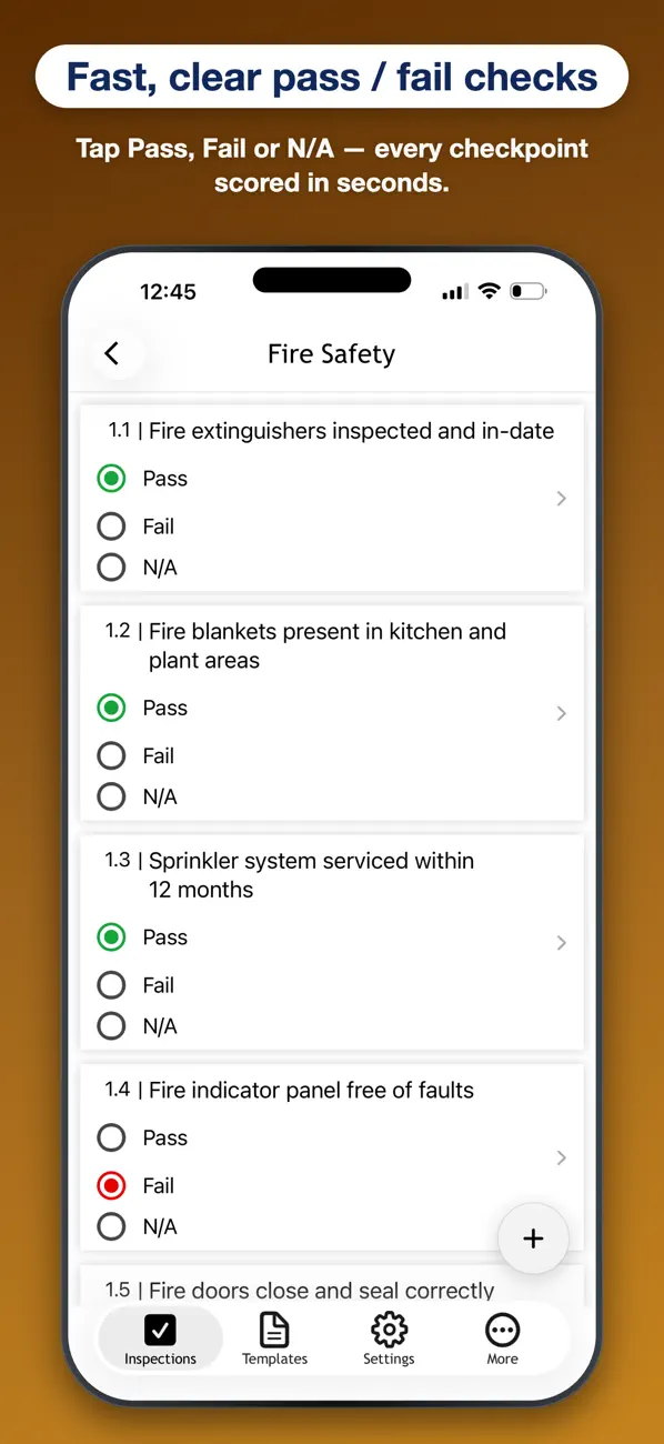 OnSite Checklists – Auditing screenshot