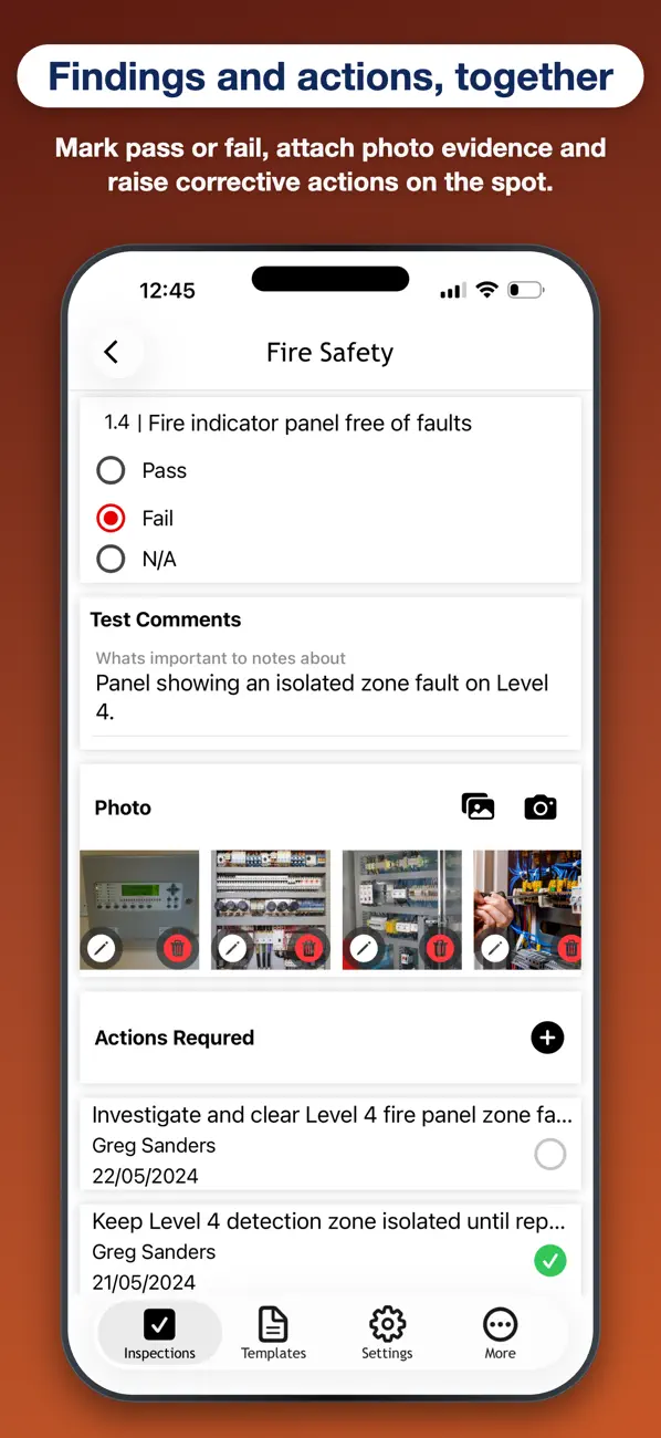 OnSite Checklists – Auditing screenshot
