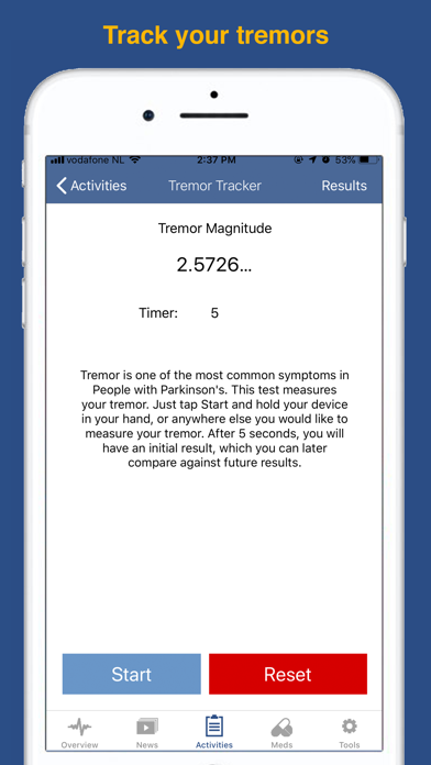 Parkinson’s LifeKit screenshot