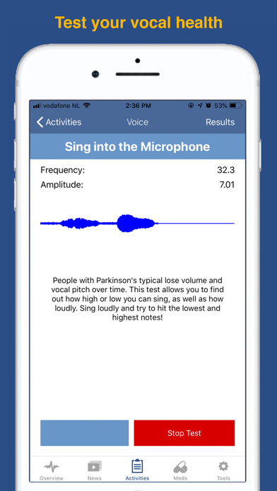 Parkinson’s LifeKit screenshot
