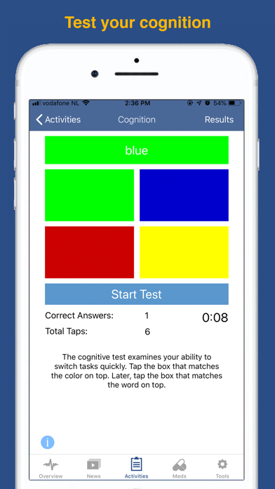 Parkinson’s LifeKit screenshot