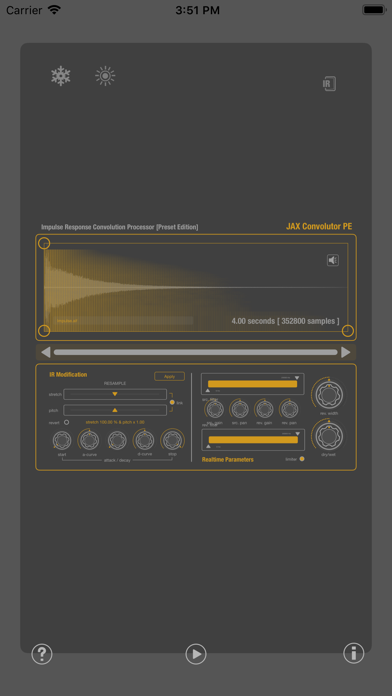 JAX Convolutor PE (Audio Unit) screenshot