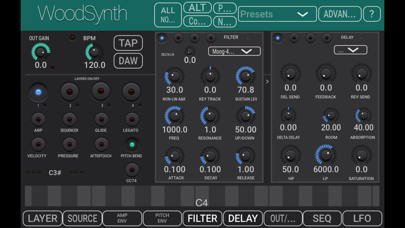 WoodSynth screenshot