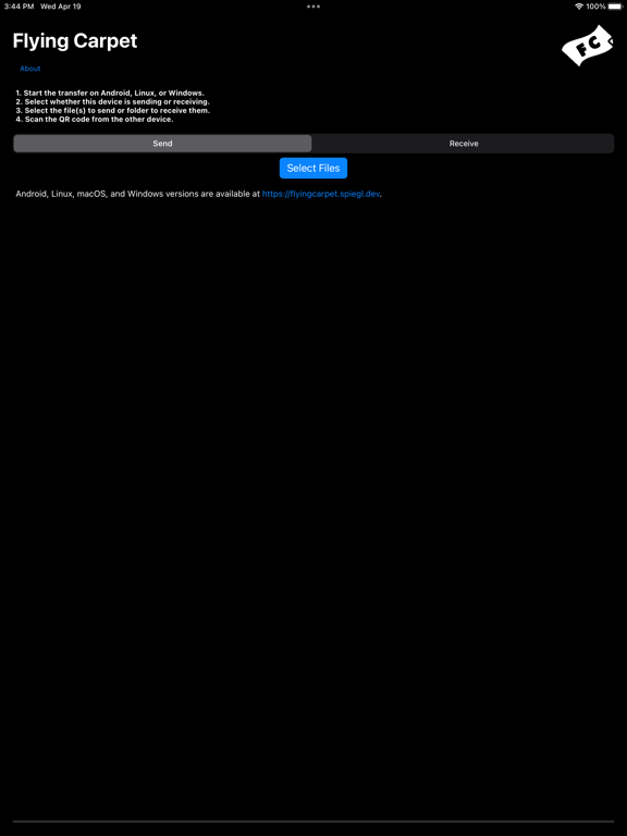 Flying Carpet File Transfer screenshot