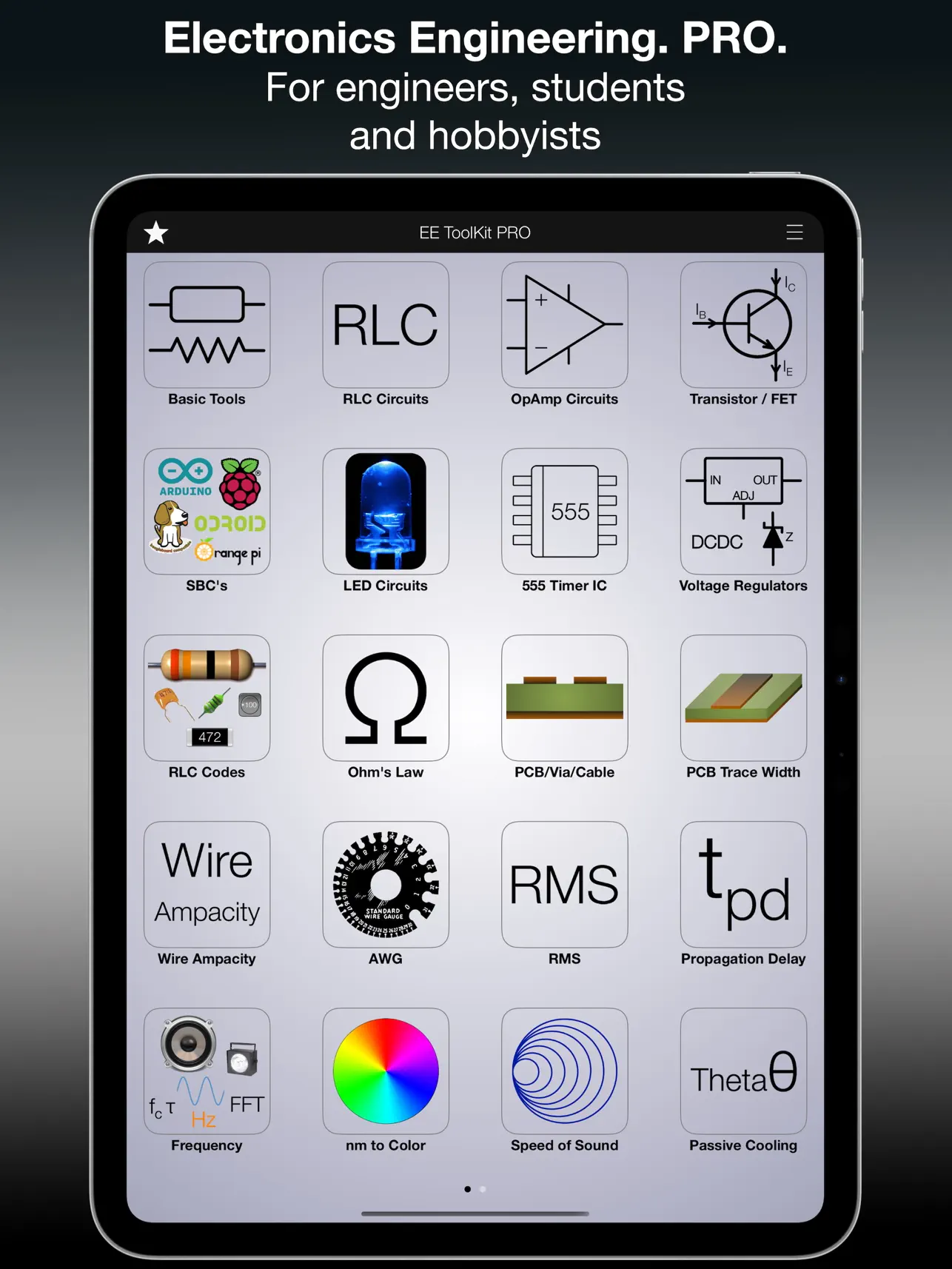 EE ToolKit PRO for iPad screenshot