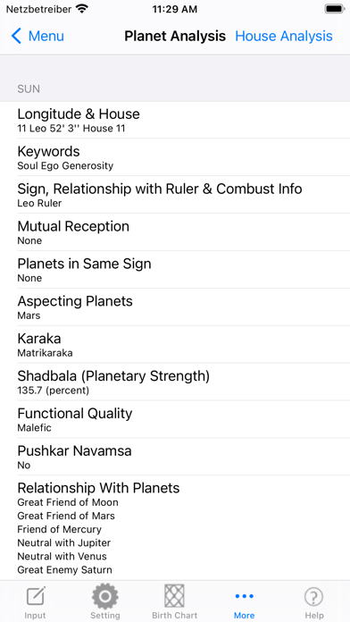 iHoroscope Vedic screenshot